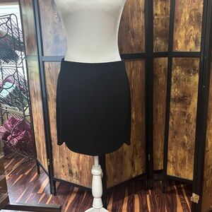 J. Crew Elegant Black Mini Skirt